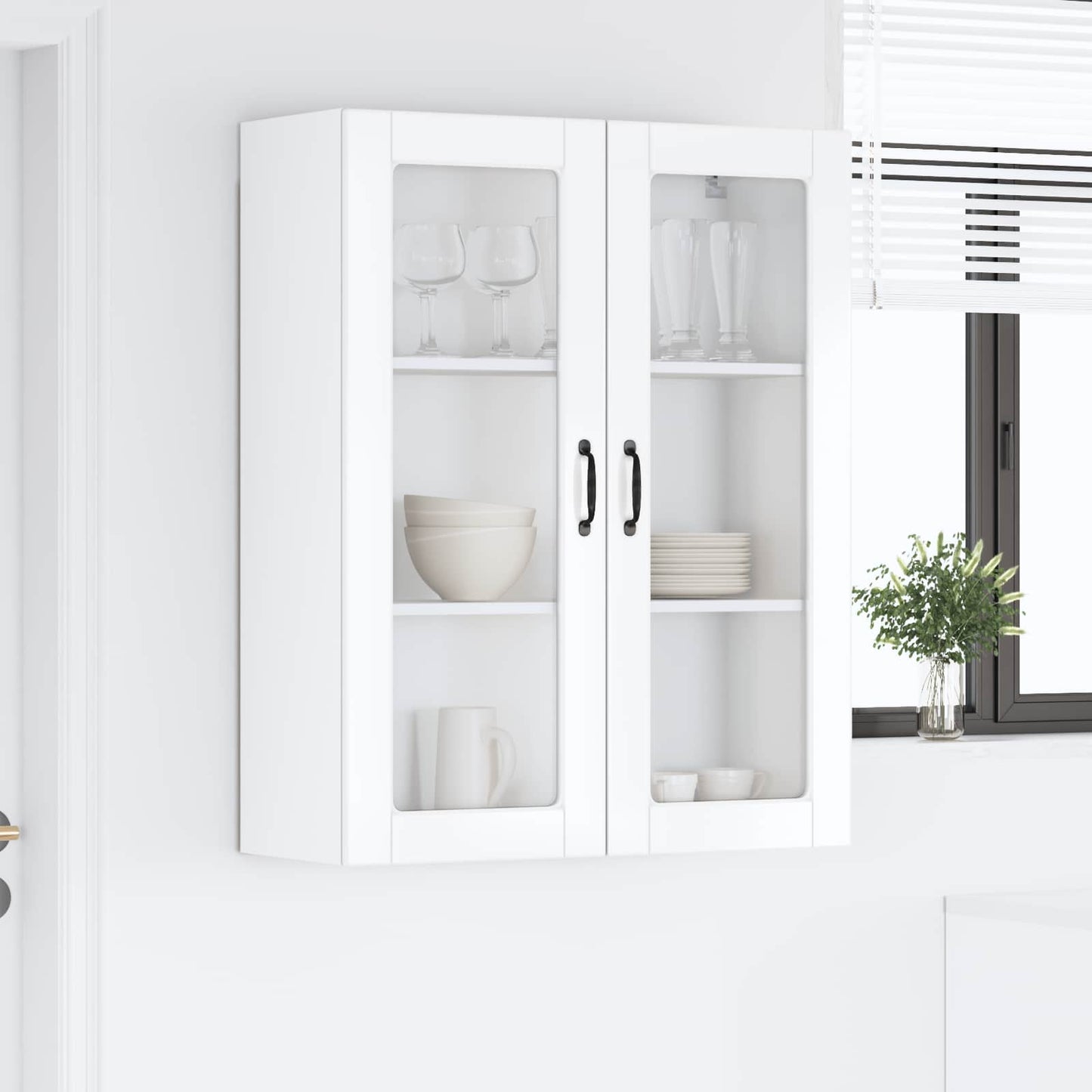 vidaXL Dishwasher Panel Kalmar High Gloss White 80 x 31 x 100 cm