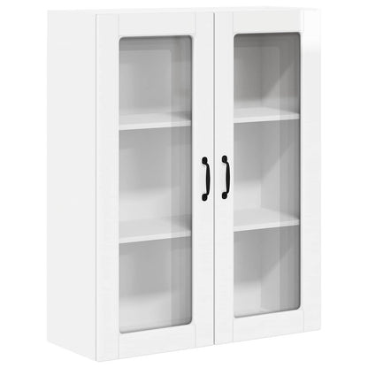 vidaXL Dishwasher Panel Kalmar High Gloss White 80 x 31 x 100 cm