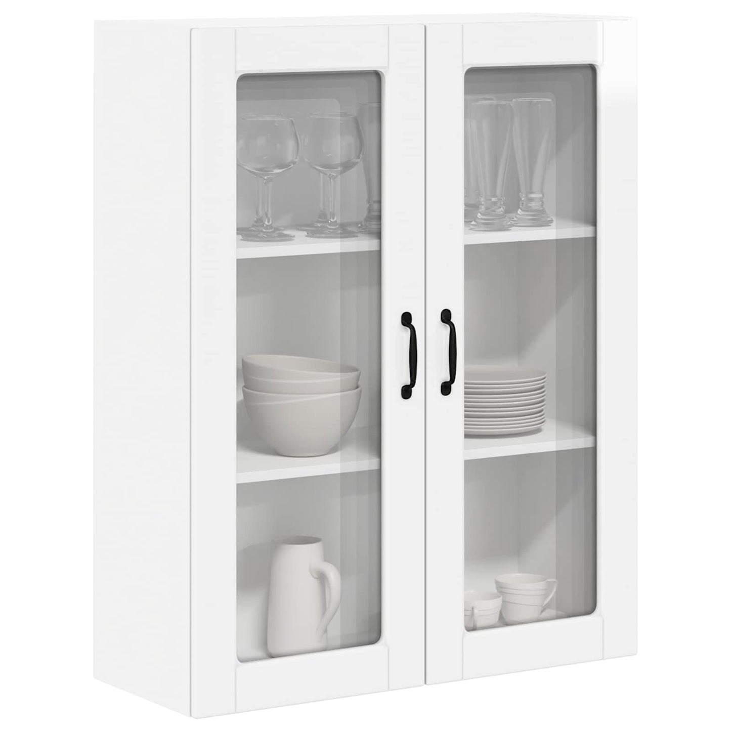 vidaXL Dishwasher Panel Kalmar High Gloss White 80 x 31 x 100 cm