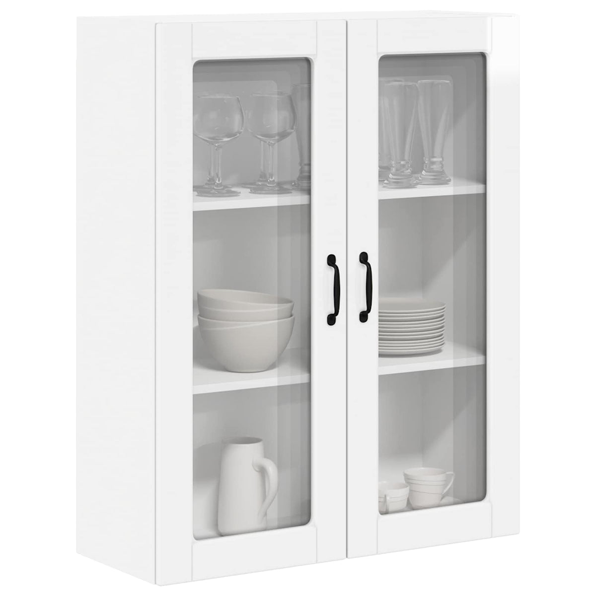 vidaXL Dishwasher Panel Kalmar High Gloss White 80 x 31 x 100 cm