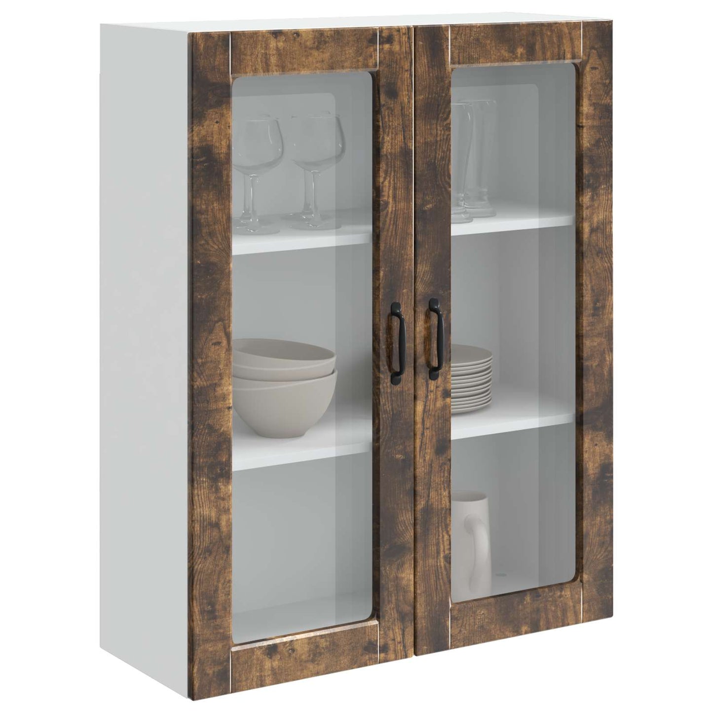vidaXL Dishwasher Panel Kalmar Smoked Oak 80 x 31 x 100 cm