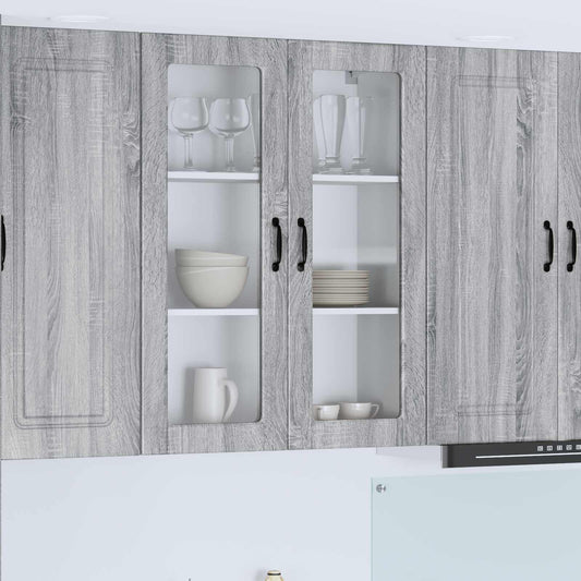 vidaXL Dishwasher Panel Kalmar Grey Sonoma 80 x 31 x 100 cm