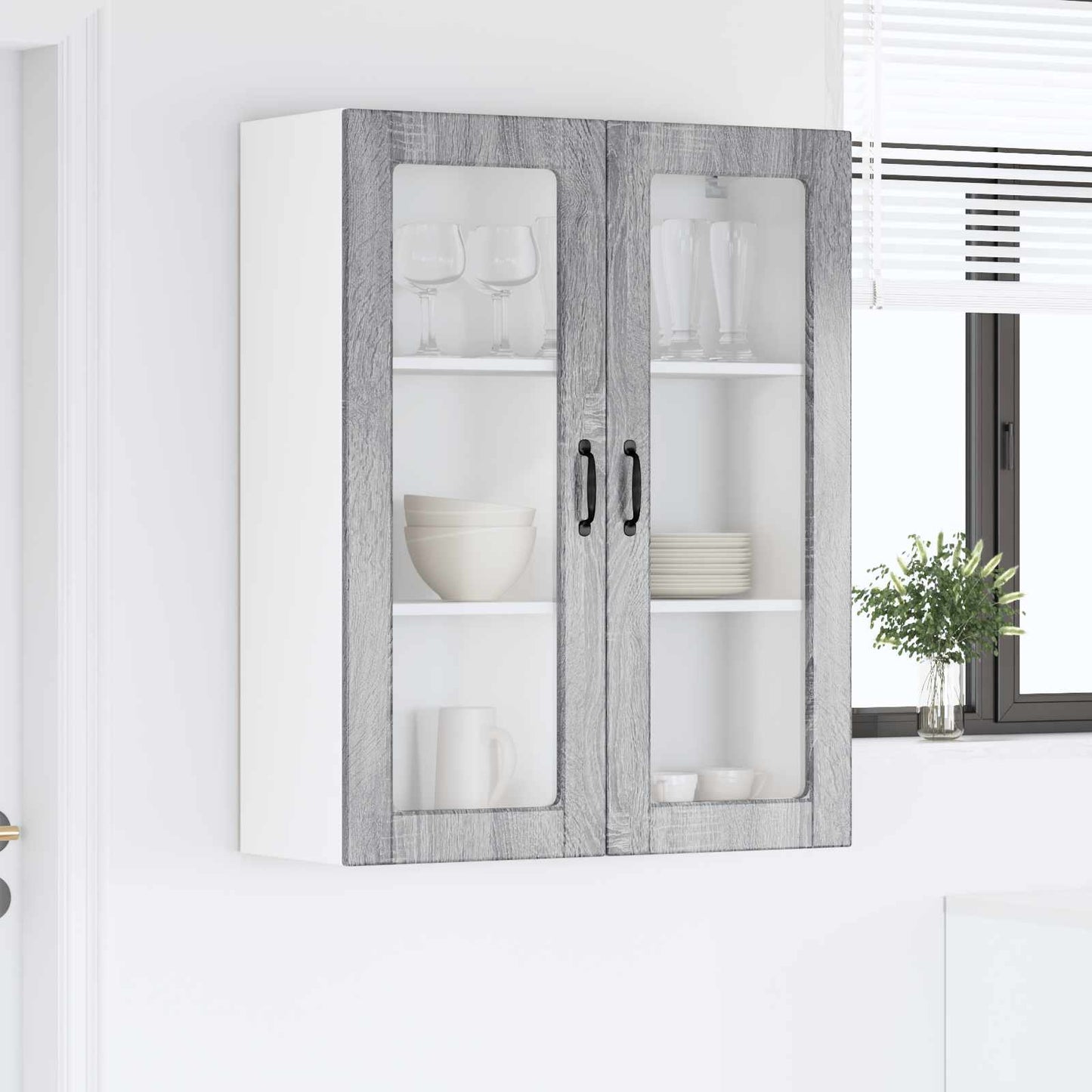 vidaXL Dishwasher Panel Kalmar Grey Sonoma 80 x 31 x 100 cm