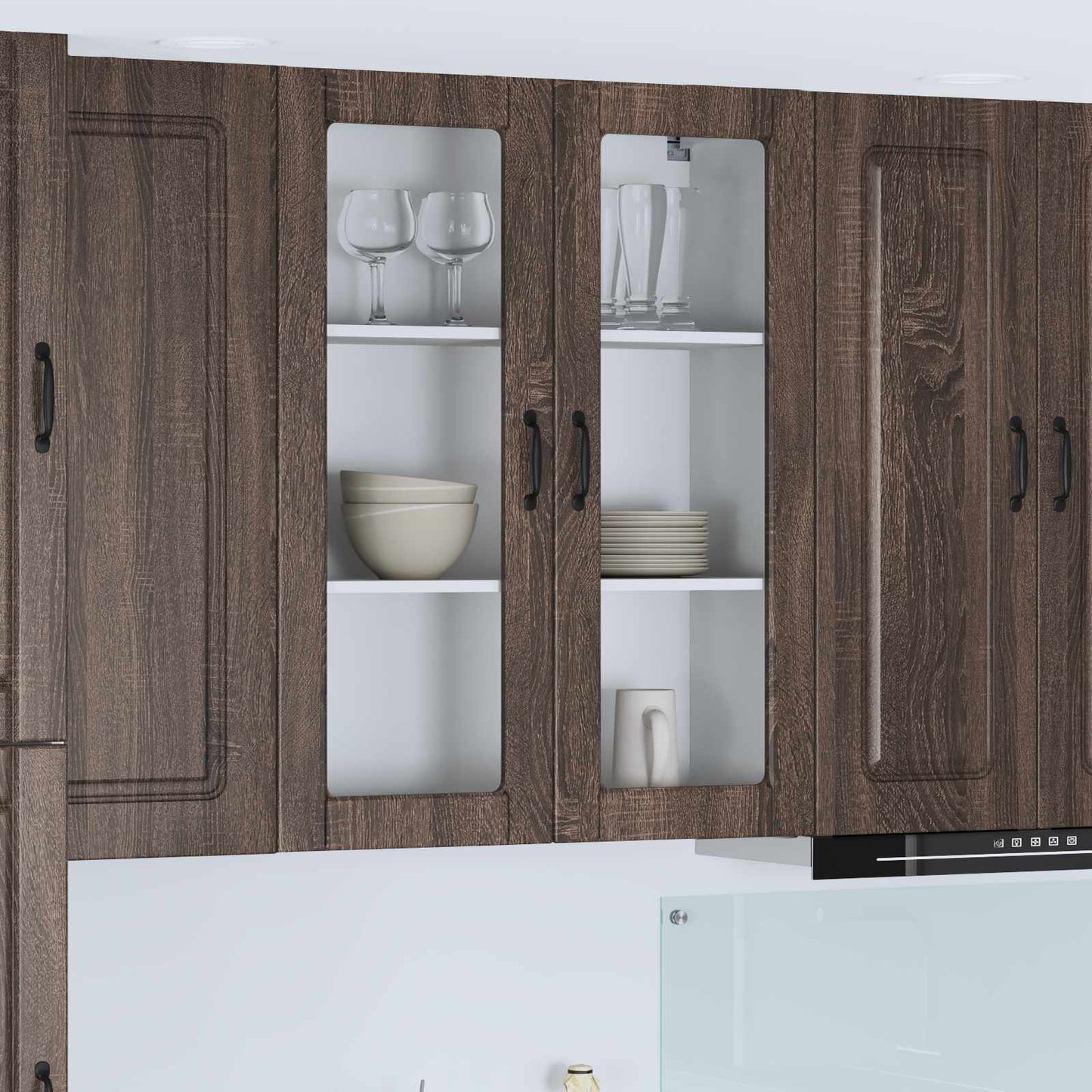 vidaXL Dishwasher Panel Kalmar Brown Oak 80 x 31 x 100 cm