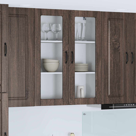 vidaXL Dishwasher Panel Kalmar Brown Oak 80 x 31 x 100 cm