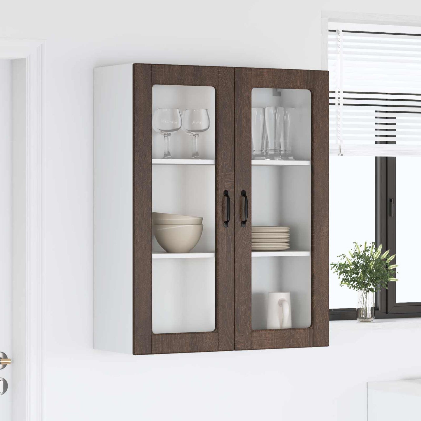 vidaXL Dishwasher Panel Kalmar Brown Oak 80 x 31 x 100 cm