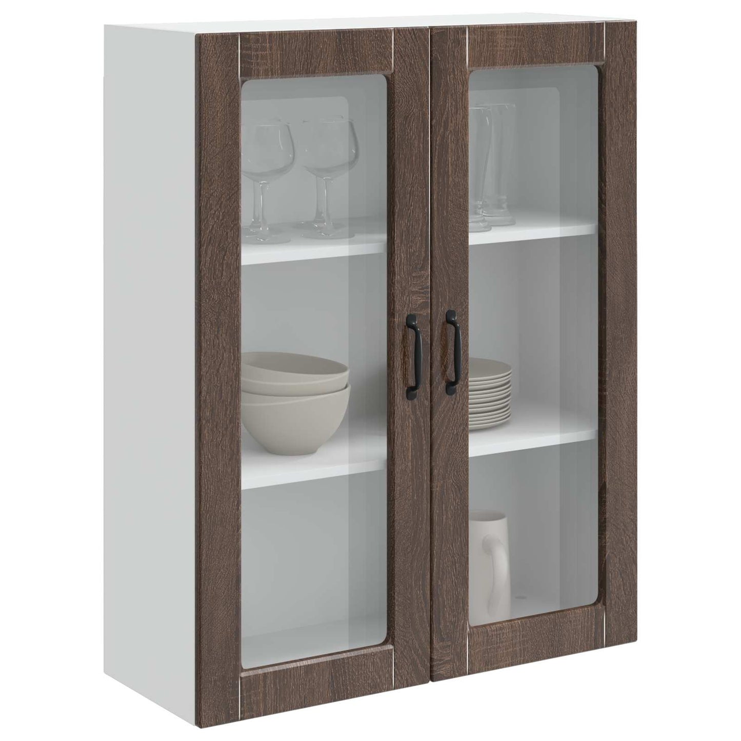 vidaXL Dishwasher Panel Kalmar Brown Oak 80 x 31 x 100 cm