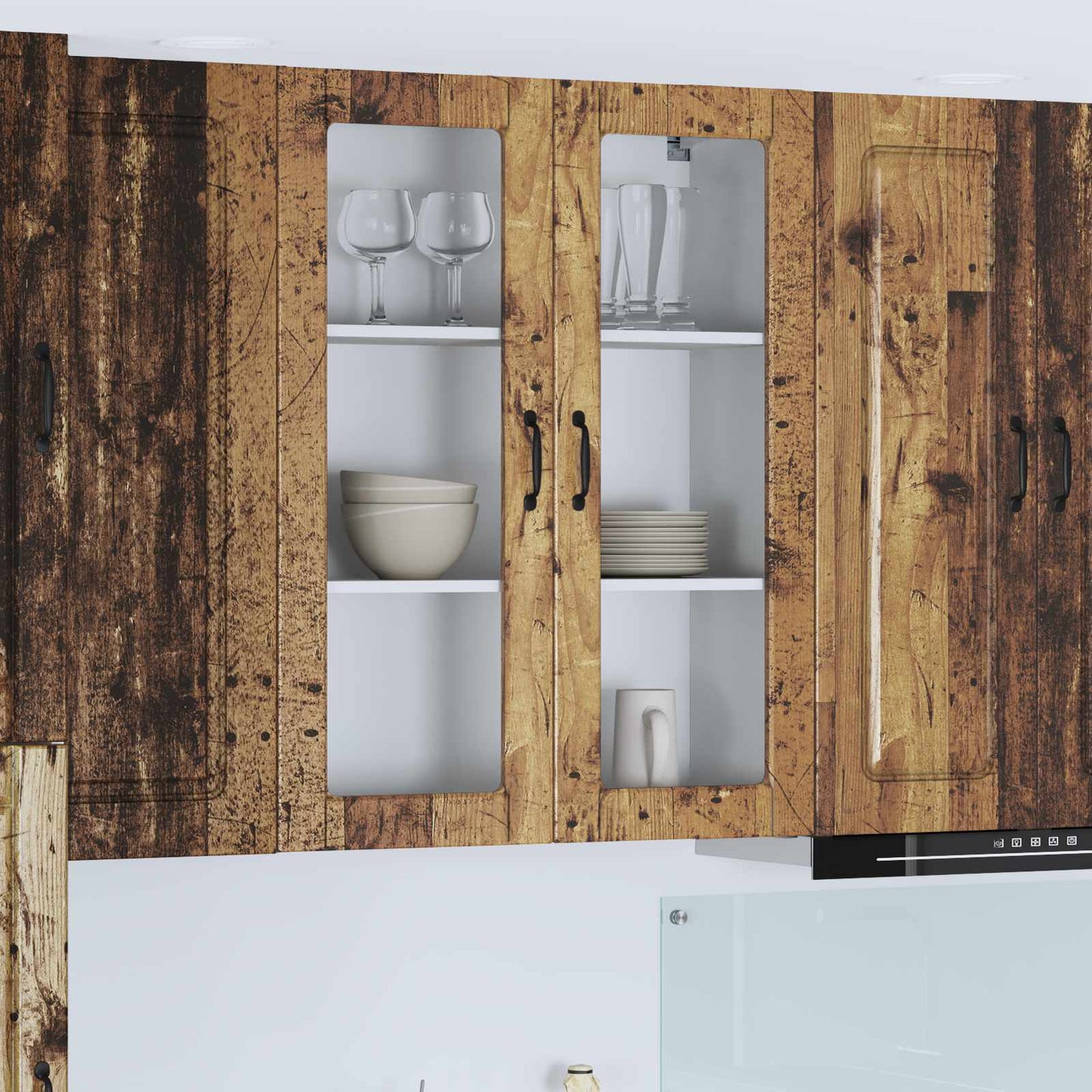vidaXL Dishwasher Panel Kalmar Old Wood 80 x 31 x 100 cm