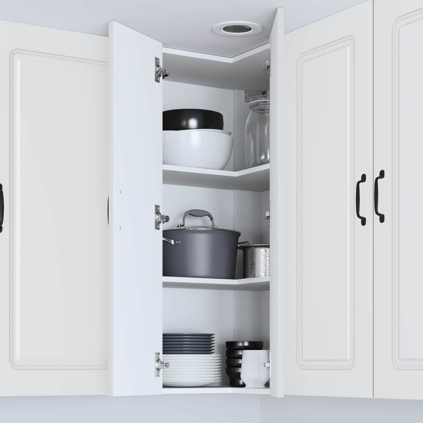 vidaXL Dishwasher Panel Kalmar White 57 x 57 x 100 cm Engineered Wood