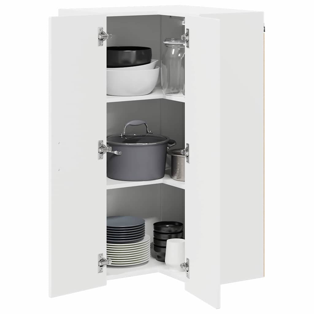 vidaXL Dishwasher Panel Kalmar White 57 x 57 x 100 cm Engineered Wood