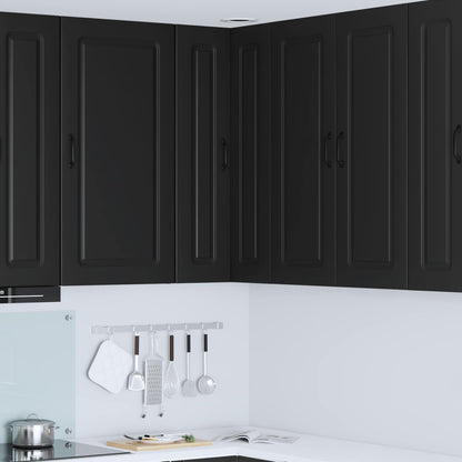 vidaXL Dishwasher Panel Kalmar Black 57 x 57 x 100 cm Engineered Wood