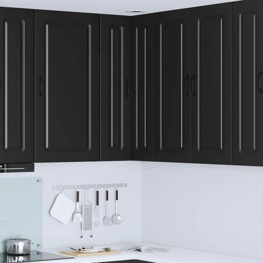 vidaXL Dishwasher Panel Kalmar Black 57 x 57 x 100 cm Engineered Wood