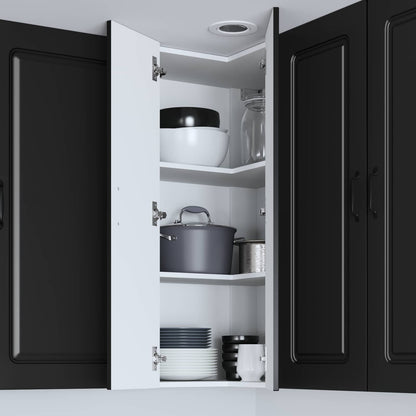 vidaXL Dishwasher Panel Kalmar Black 57 x 57 x 100 cm Engineered Wood