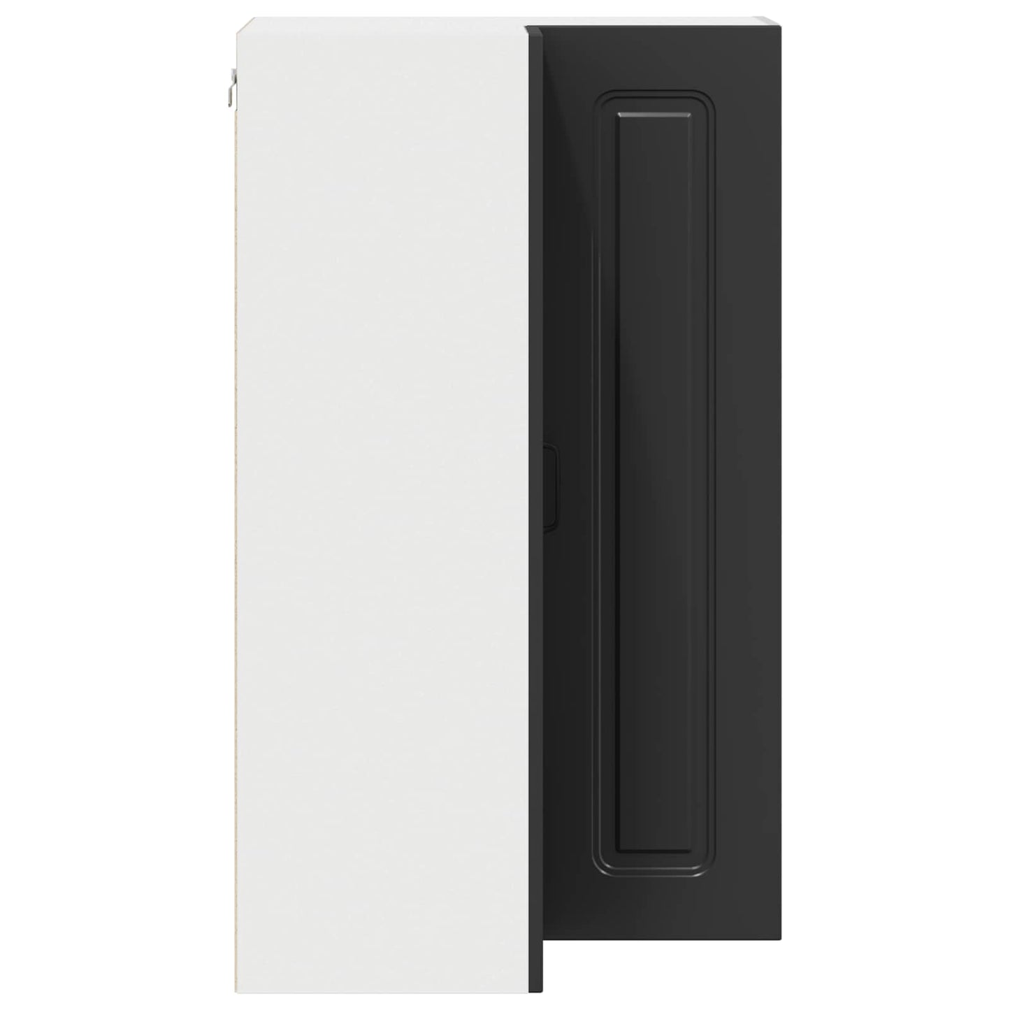 vidaXL Dishwasher Panel Kalmar Black 57 x 57 x 100 cm Engineered Wood