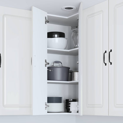 vidaXL Dishwasher Panel Kalmar High Gloss White 57 x 57 x 100 cm