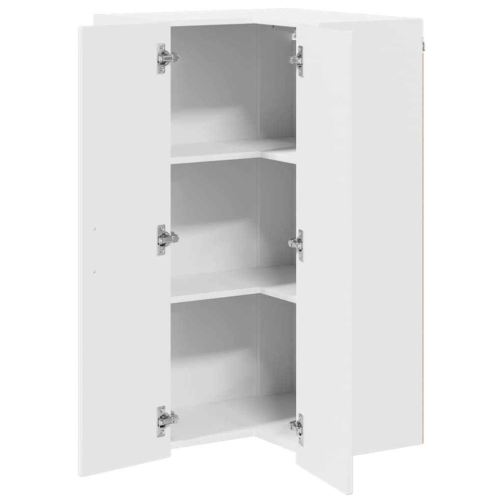 vidaXL Dishwasher Panel Kalmar High Gloss White 57 x 57 x 100 cm
