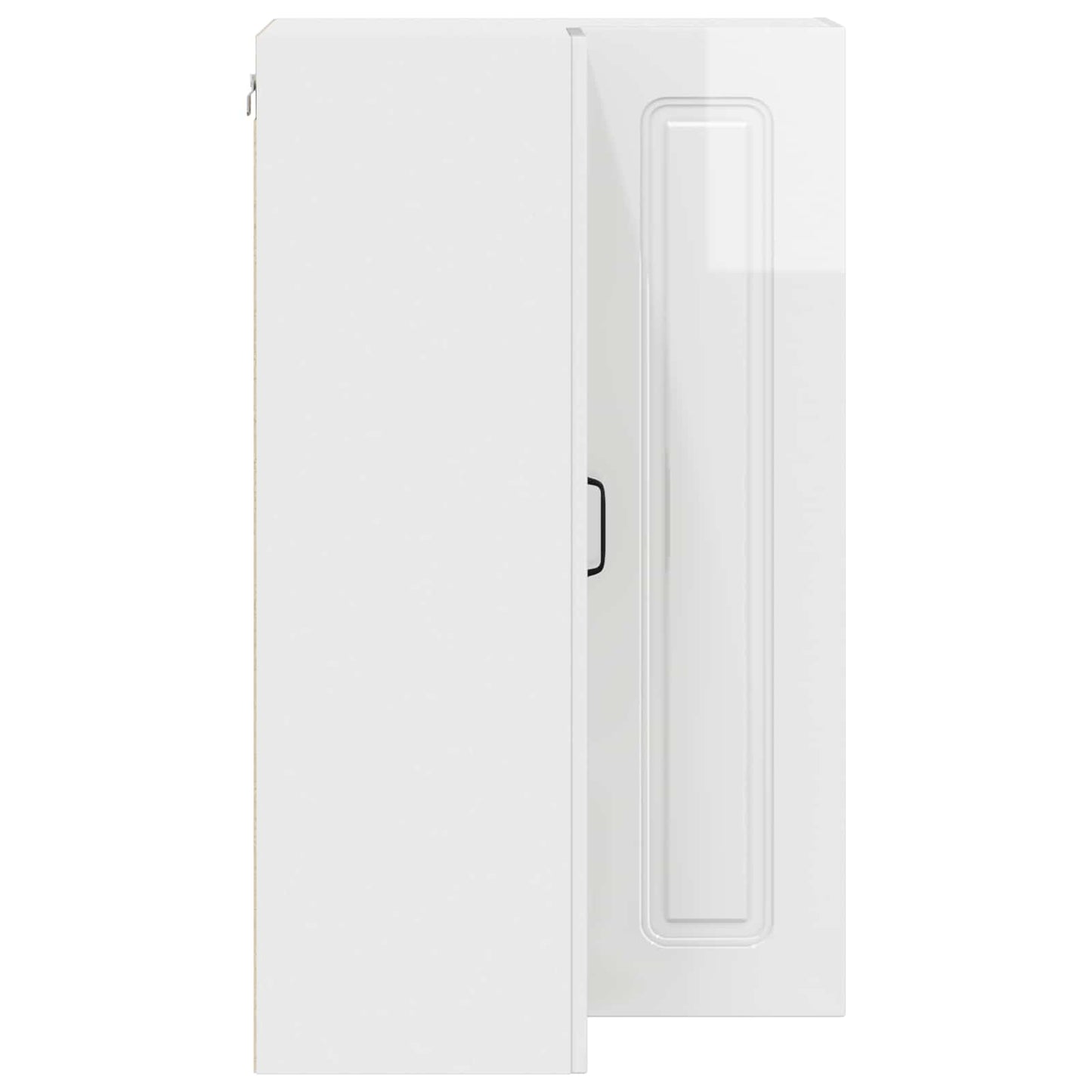 vidaXL Dishwasher Panel Kalmar High Gloss White 57 x 57 x 100 cm