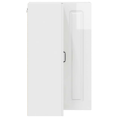 vidaXL Dishwasher Panel Kalmar High Gloss White 57 x 57 x 100 cm