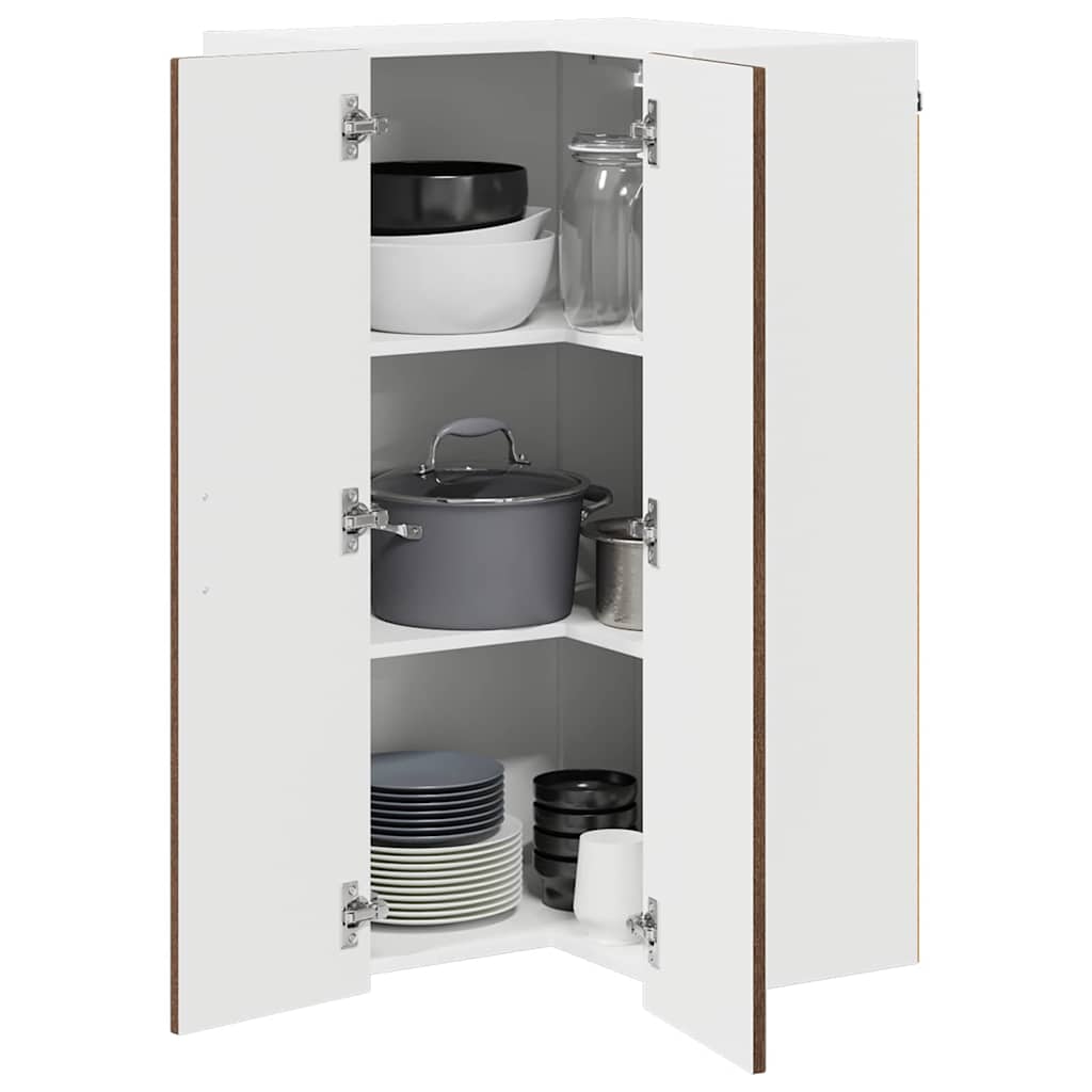 vidaXL Dishwasher Panel Kalmar Brown Oak 57 x 57 x 100 cm