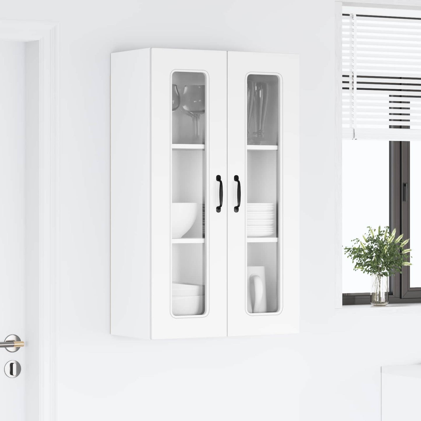 vidaXL Dishwasher Panel Kalmar White 60 x 31 x 100 cm Engineered Wood