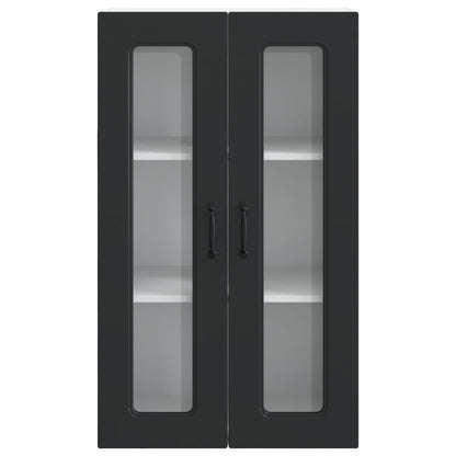 vidaXL Dishwasher Panel Kalmar Black 60 x 31 x 100 cm Engineered Wood