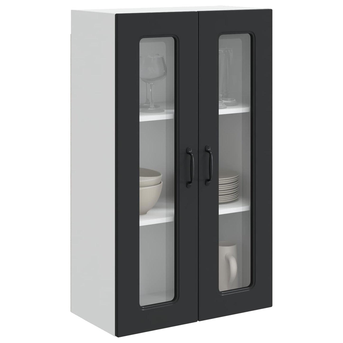 vidaXL Dishwasher Panel Kalmar Black 60 x 31 x 100 cm Engineered Wood