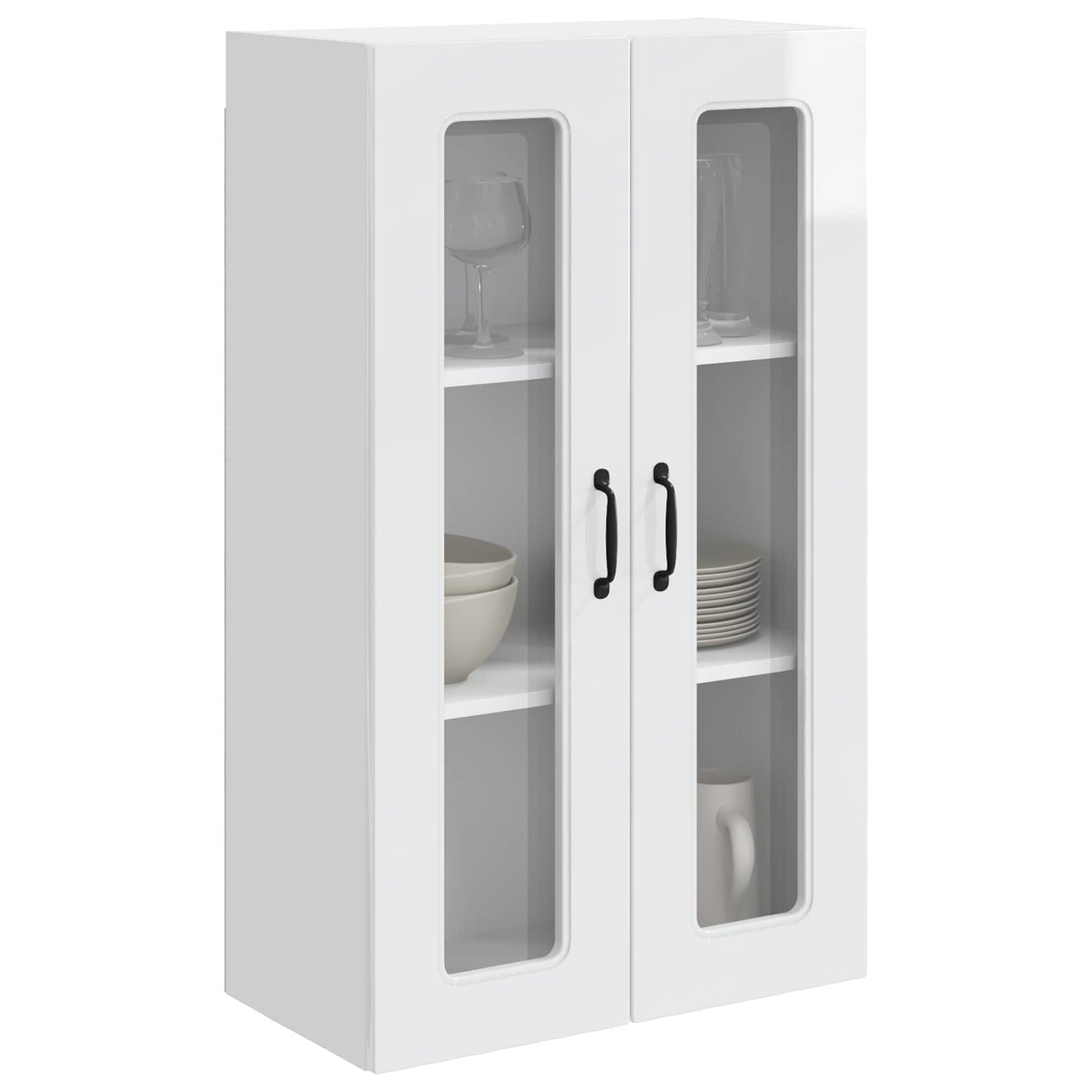 vidaXL Dishwasher Panel Kalmar High Gloss White 60 x 31 x 100 cm