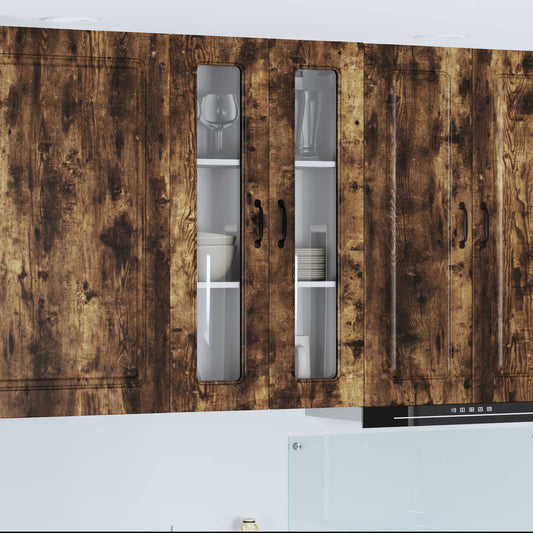 vidaXL Dishwasher Panel Kalmar Smoked Oak 60 x 31 x 100 cm