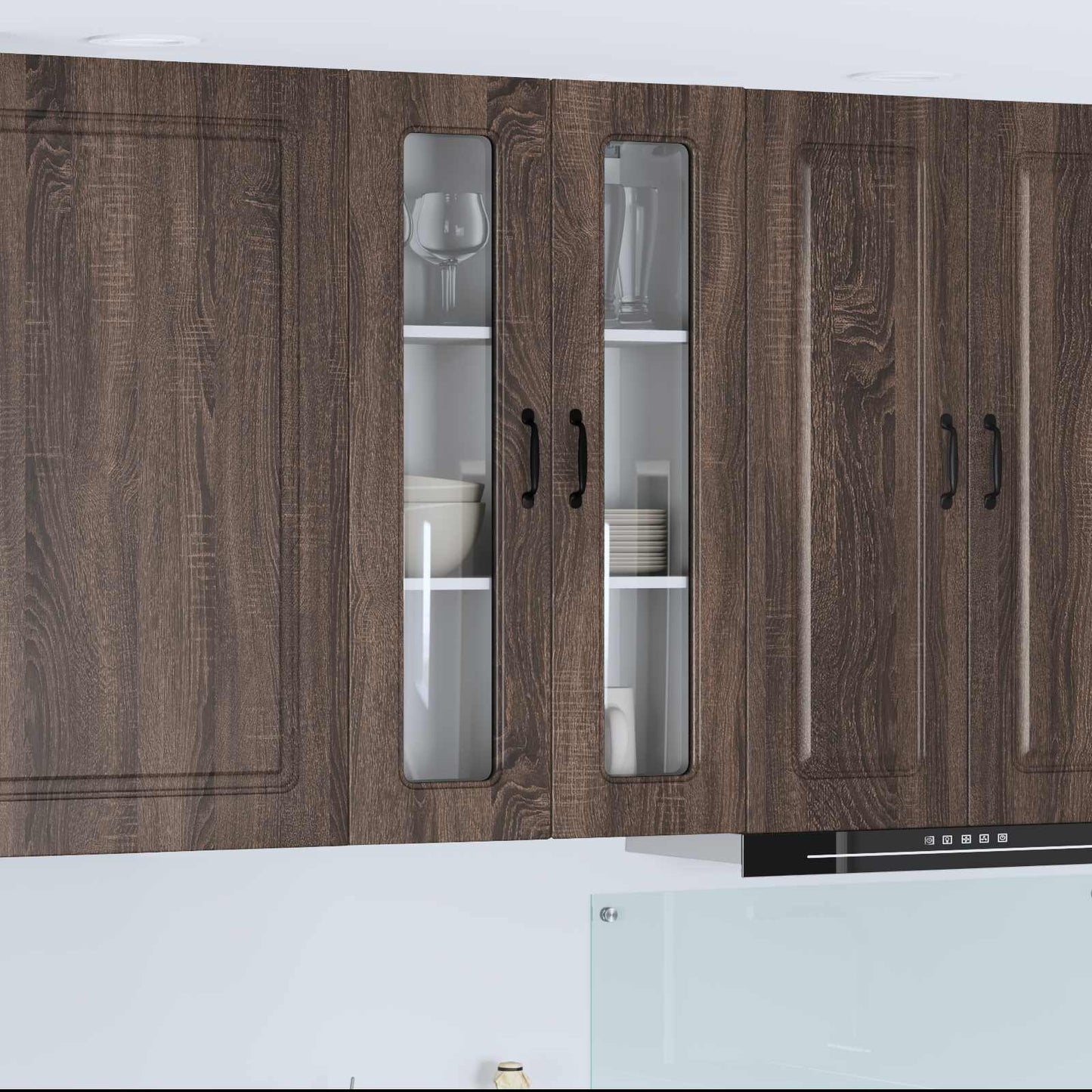 vidaXL Dishwasher Panel Kalmar Brown Oak 60 x 31 x 100 cm