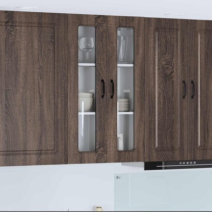 vidaXL Dishwasher Panel Kalmar Brown Oak 60 x 31 x 100 cm