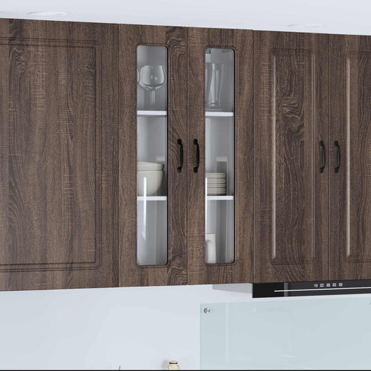 vidaXL Dishwasher Panel Kalmar Brown Oak 60 x 31 x 100 cm