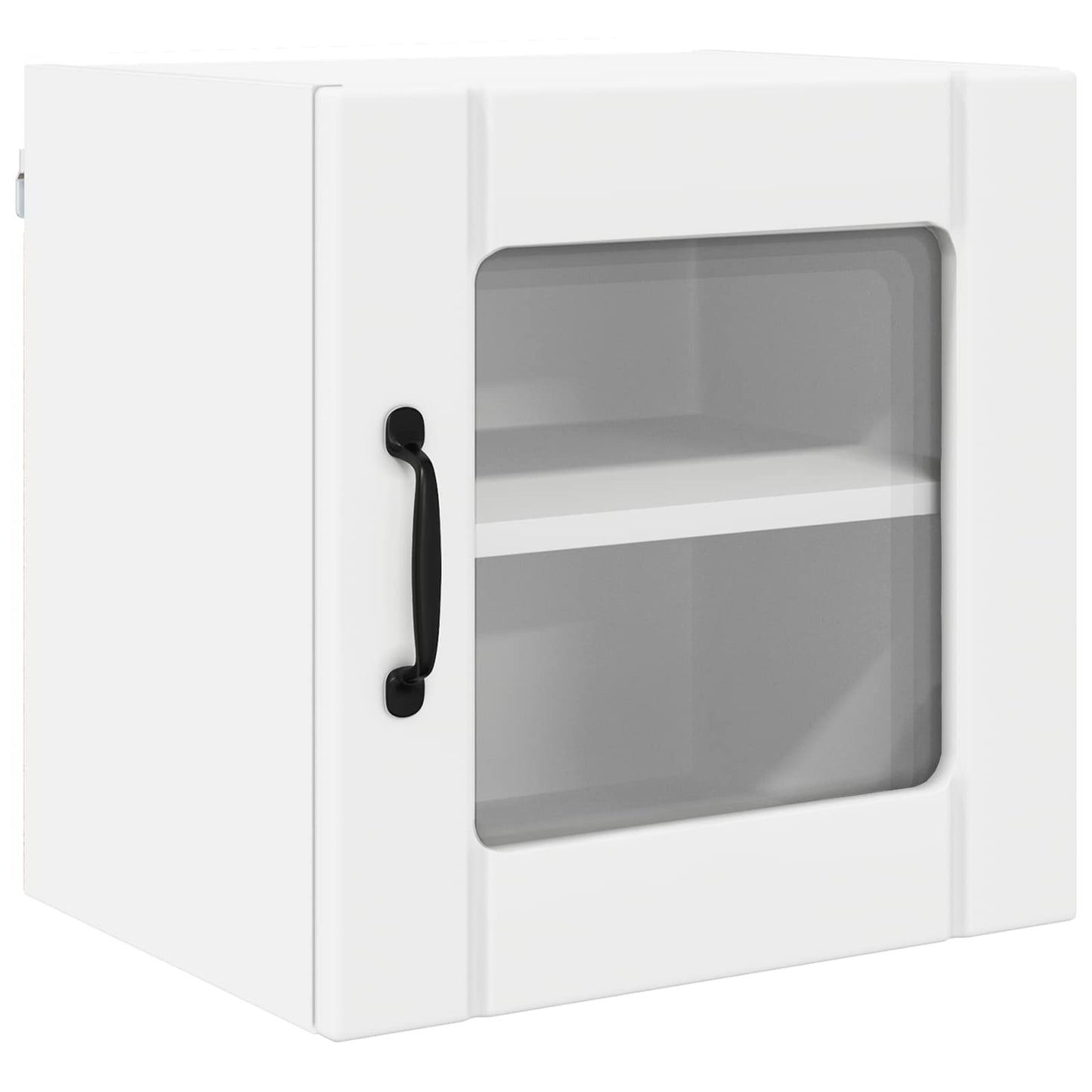 vidaXL Wall Glass Cabinet LUCCA 2 pcs White 40 x 31 x 40 cm