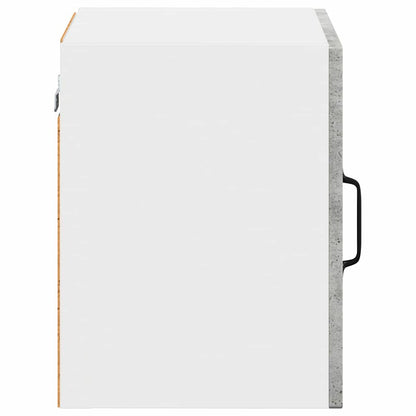 vidaXL Wall Glass Cabinet LUCCA Concrete Grey 40 x 31 x 40 cm