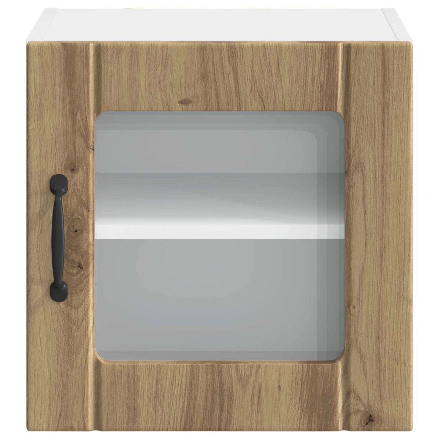 vidaXL Wall Glass Cabinet LUCCA Artisan Oak 40 x 31 x 40 cm