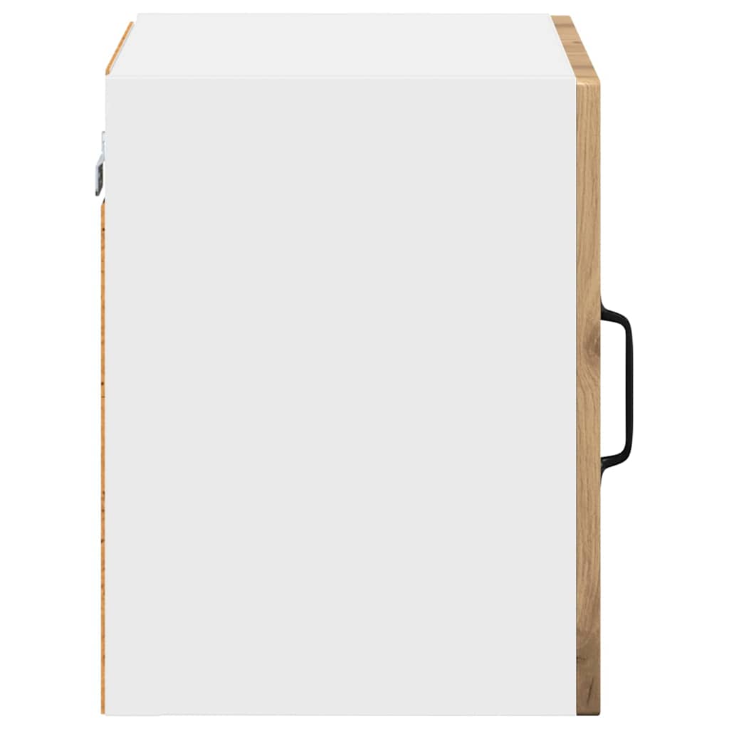 vidaXL Wall Glass Cabinet LUCCA Artisan Oak 40 x 31 x 40 cm