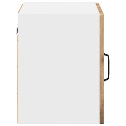 vidaXL Wall Glass Cabinet LUCCA Artisan Oak 40 x 31 x 40 cm