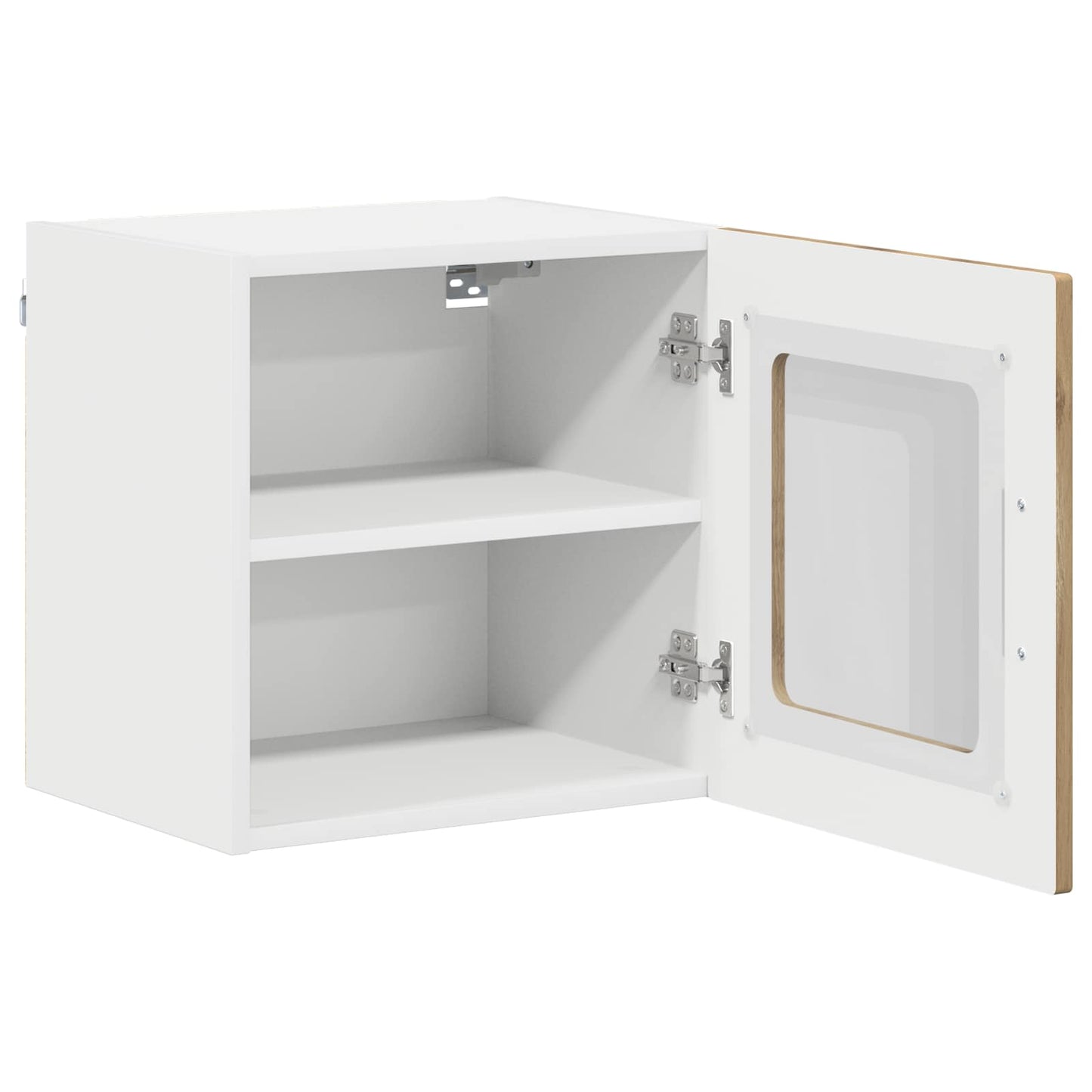 vidaXL Wall Glass Cabinet LUCCA 2 pcs Artisan Oak 40 x 31 x 40 cm