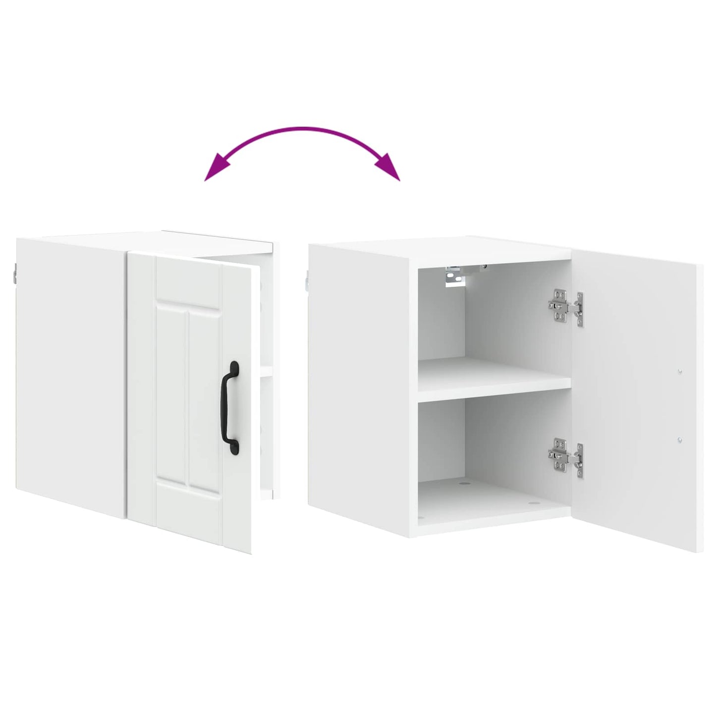vidaXL Wall Cabinet LUCCA White 30 x 31 x 40 cm Engineered Wood