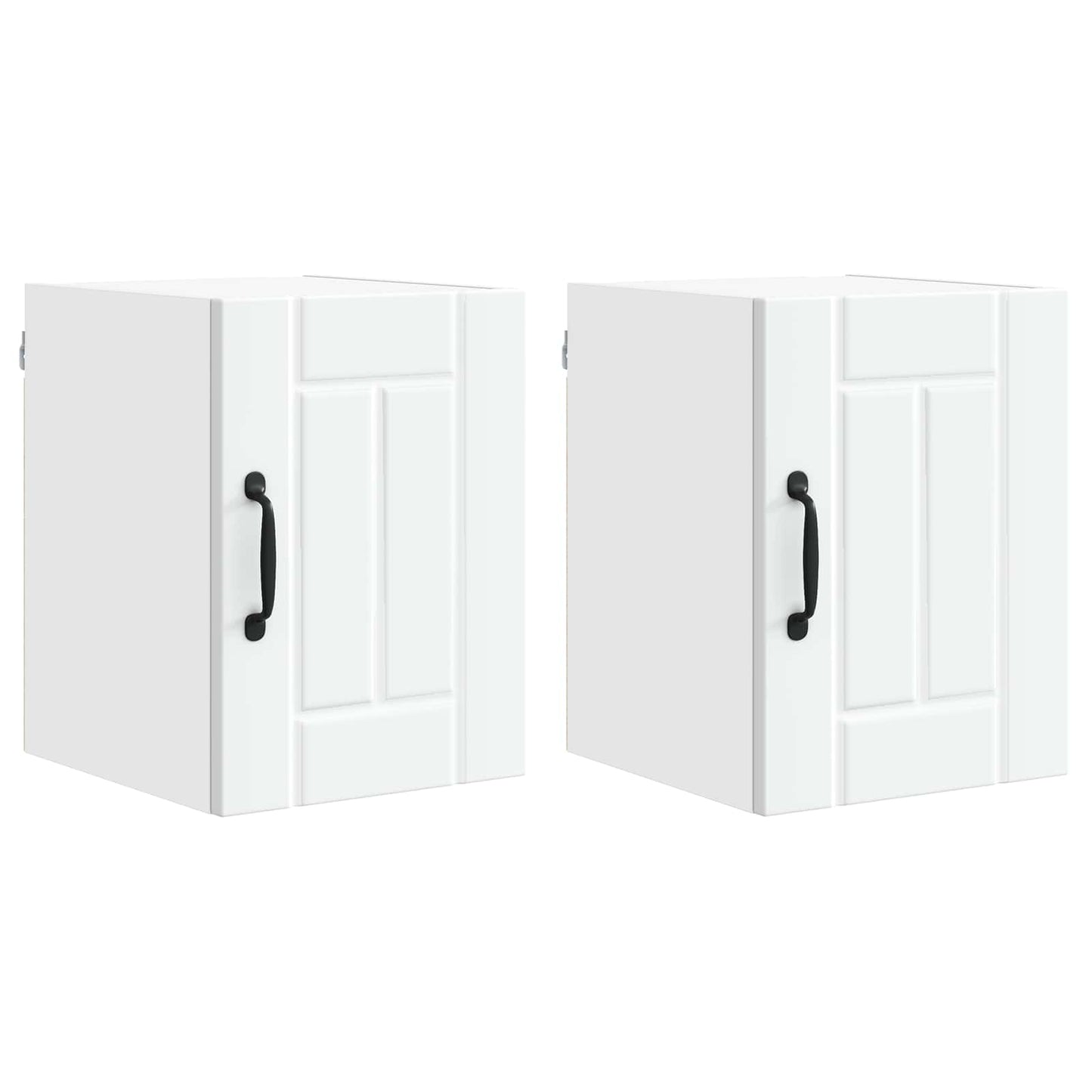 vidaXL Wall Cabinet LUCCA 2 pcs White 30 x 31 x 40 cm Engineered Wood