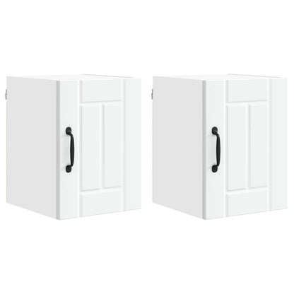vidaXL Wall Cabinet LUCCA 2 pcs White 30 x 31 x 40 cm Engineered Wood
