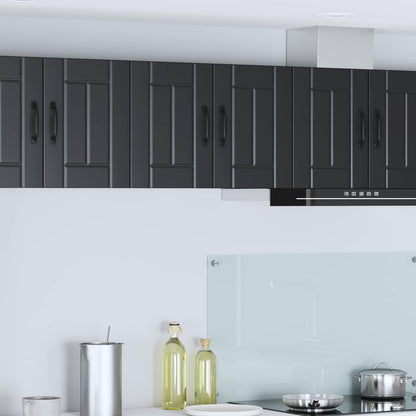 vidaXL Wall Cabinet LUCCA Black 30 x 31 x 40 cm Engineered Wood