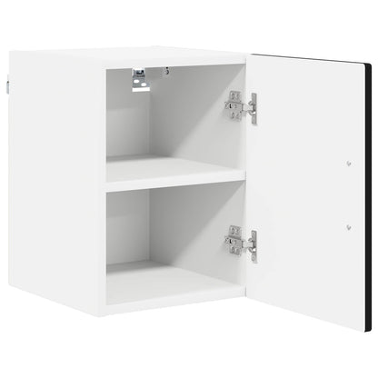 vidaXL Wall Cabinet LUCCA Black 30 x 31 x 40 cm Engineered Wood