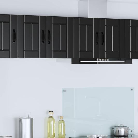 vidaXL Wall Cabinet LUCCA 2 pcs Black 30 x 31 x 40 cm Engineered Wood