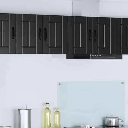 vidaXL Wall Cabinet LUCCA 2 pcs Black 30 x 31 x 40 cm Engineered Wood