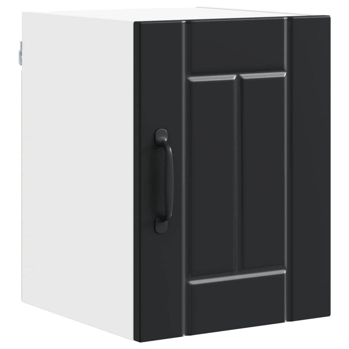 vidaXL Wall Cabinet LUCCA 2 pcs Black Engineered Wood