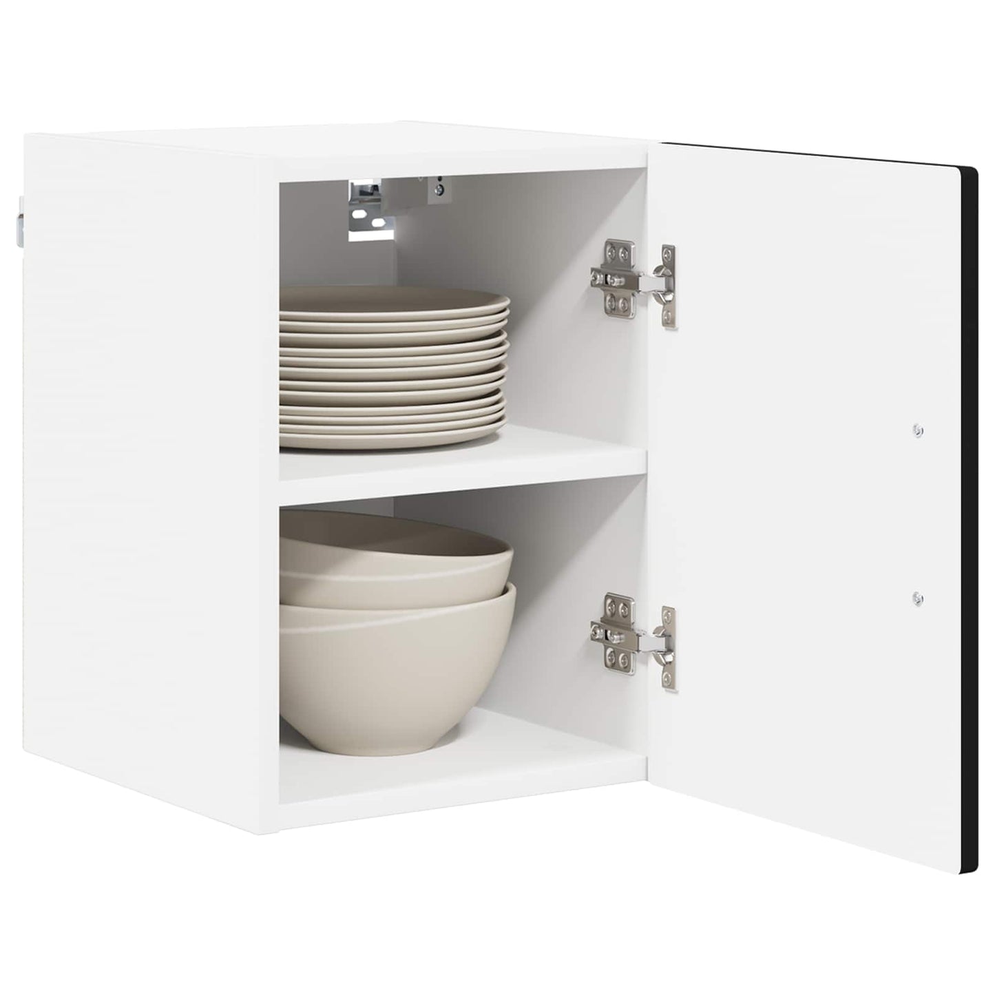 vidaXL Wall Cabinet LUCCA 2 pcs Black 30 x 31 x 40 cm Engineered Wood