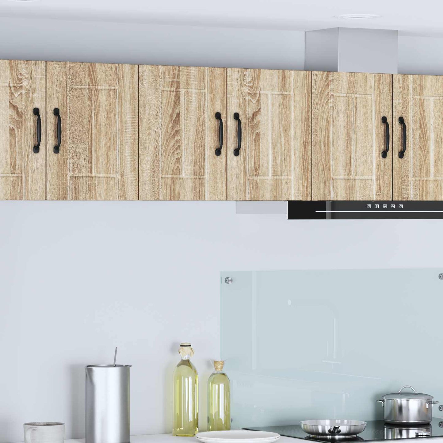 vidaXL Wall Cabinet LUCCA 2 pcs Sonoma Oak 30 x 31 x 40 cm