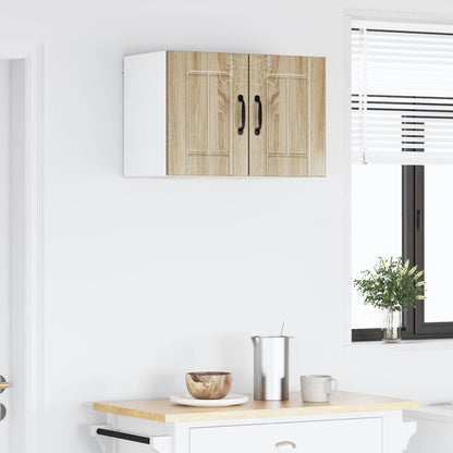 vidaXL Wall Cabinet LUCCA 2 pcs Sonoma Oak 30 x 31 x 40 cm