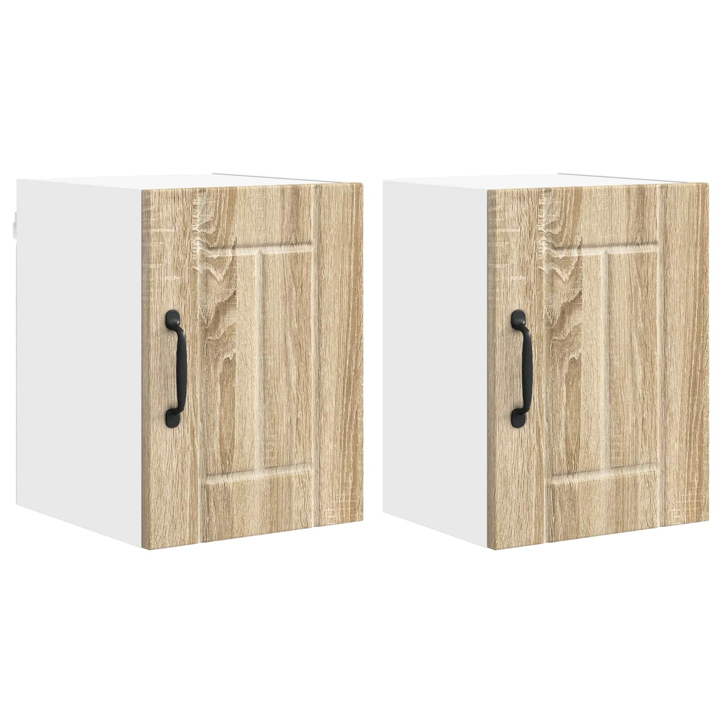 vidaXL Wall Cabinet LUCCA 2 pcs Sonoma Oak 30 x 31 x 40 cm