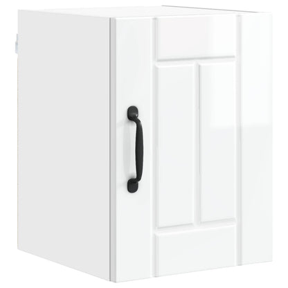 vidaXL Wall Cabinet LUCCA High Gloss White 30 x 31 x 40 cm